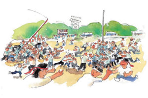 全社一丸の醸成 - 大運動会とバーベキュー大会